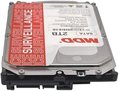 Detail shot of the MDD 2TB 64MB Cache 7200RPM SATA 6.0Gb/s 3.5inch Internal Surveillence features