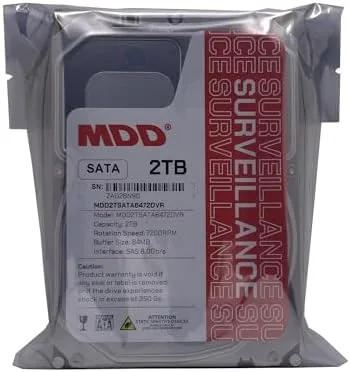 The MDD 2TB 64MB Cache 7200RPM SATA 6.0Gb/s 3.5inch Internal Surveillence in real use
