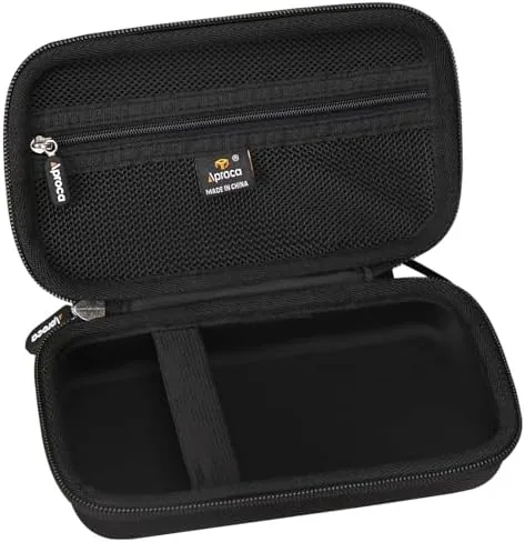 The case opened flat showing the padded interior and pockets