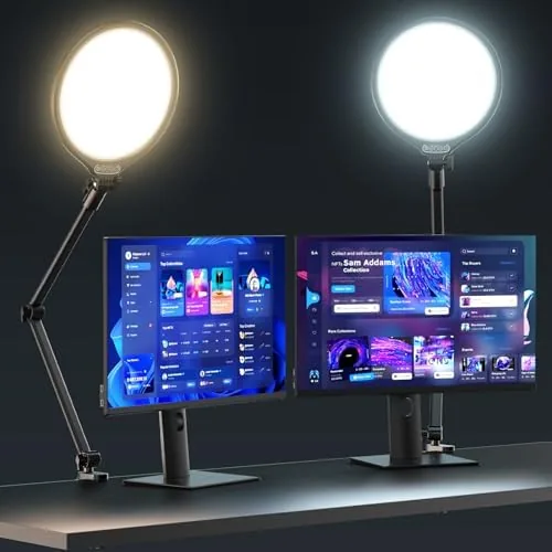 UBeesize 10" Key Light for Streaming, Desk Ring Light with Adjustable Arm, Zoom Lighting Review: Tested and Rated