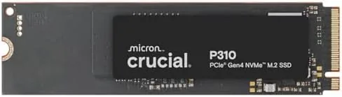 Overview of the Crucial P310 2TB SSD, PCIe Gen4 NVMe M.2 2280, Up