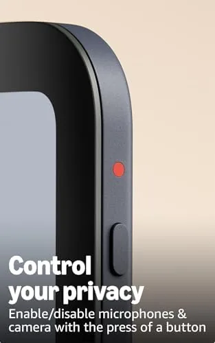 Echo Show 8 displaying a live doorbell camera feed