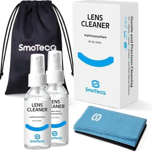 SmoTecQ Glasses Cleaner Kit - Alcohol-Free, Plant-Based Spray + Ultra-Soft Microfiber Cloths for Eyeglasses Review: Tested and Rated