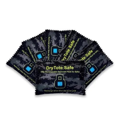 Gun Safe Dehumidifier, Rechargeable Silica Gel Desiccant Packs (5 x 100g), Color Indicating Moisture Review: Tested and Rated