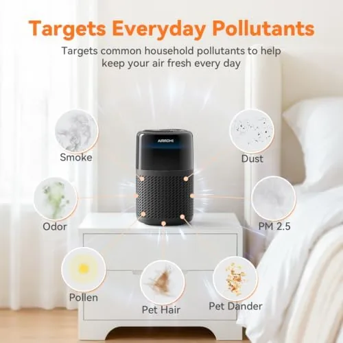 The AIRROMI HEPA Air Purifier for Bedroom&Home,Pet Air Purifier for Home in real use
