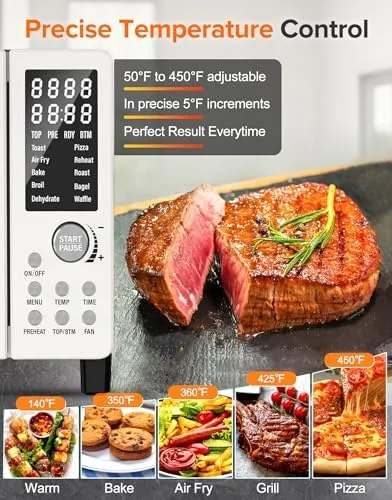 The Nuwave Bravo Pro Smart Air Fryer Toaster Oven Countertop Combo in real use