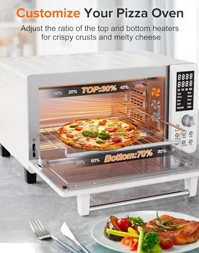 Another view of the Nuwave Bravo Pro Smart Air Fryer Toaster Oven Countertop Combo