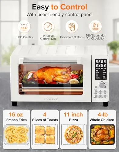 The Nuwave Bravo Pro Smart Air Fryer Toaster Oven Countertop Combo compared in context