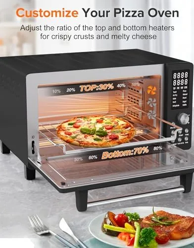 Another view of the Nuwave Bravo Pro Smart Air Fryer Toaster Oven Countertop Combo