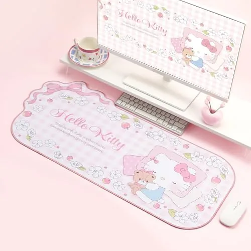 Testing the Kuitmor Kawaii Anime Mouse Pad,Non-Slip Waterproof Desk Mat for Keyboard,Durable over two weeks