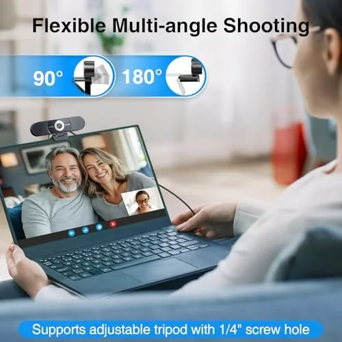 Another view of the EMEET C980 PRO 3-in-1 4K Webcam with Microphone and Speaker