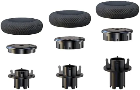 EXknight Controller Freaks height adjustable sticks next to a DualSense Edge controller