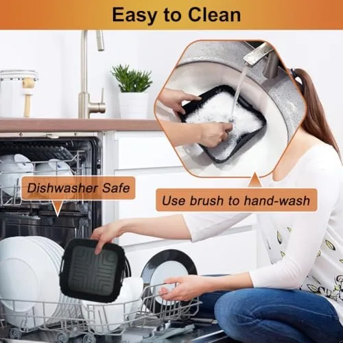 The BYKITCHEN 8.5in Square Reusable Silicone Air Fryer Liners for 4.5 compared in context