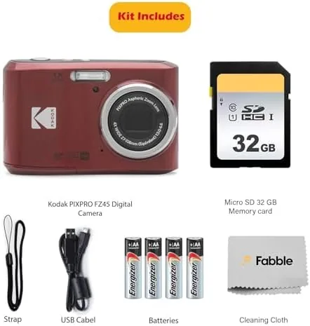 Close look at the KODAK PIXPRO FZ45 16MP Digital Camera with 4X Optical Zoom build quality