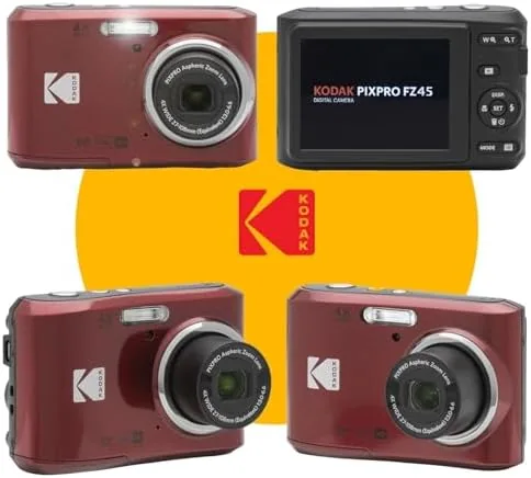 Detail shot of the KODAK PIXPRO FZ45 16MP Digital Camera with 4X Optical Zoom features