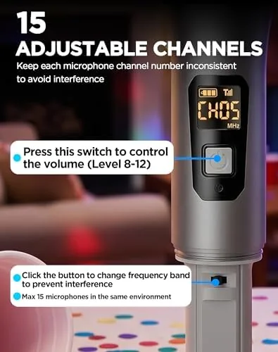 The Bietrun XLR Wireless Microphone, UHF Dual Handheld Dynamic Metal Mic compared in context