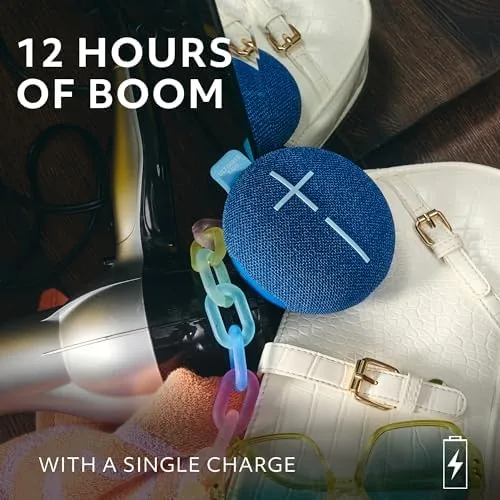 The Ultimate Ears MINIROLL Waterproof Bluetooth Speaker - Majestic Blue | compared in context