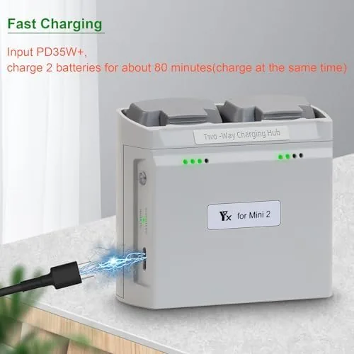 Detail shot of the 36W Parallel Battery Charger,Storage Charge for DJI Mini 4K 2 features
