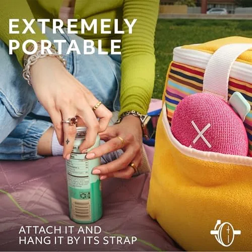 Close look at the Ultimate Ears MINIROLL Waterproof Bluetooth Speaker - Calming Pink | build quality