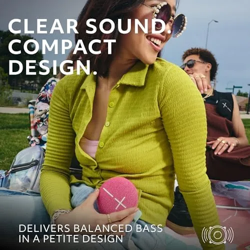 Another view of the Ultimate Ears MINIROLL Waterproof Bluetooth Speaker - Calming Pink |