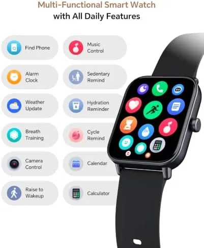 The Quican Smart Watches for Women/Men, 2 Bands, Compatible for Android compared in context