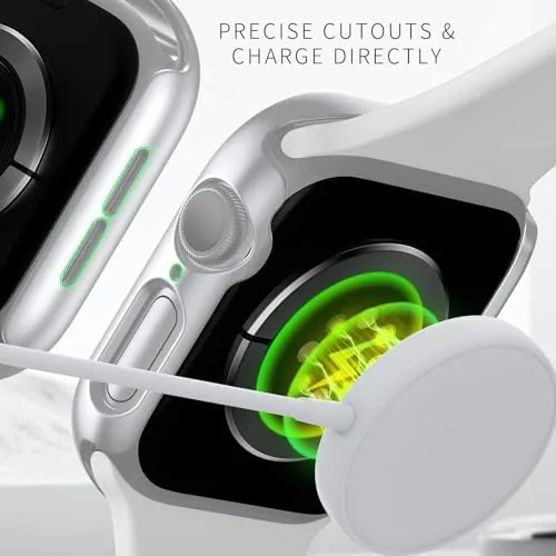Another view of the Rontion 6 Pack Case with Screen Protector for 42mm Apple
