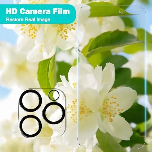 Another view of the PEHAEL for iPhone 16 Pro Max Privacy Screen Protector+Camera Lens