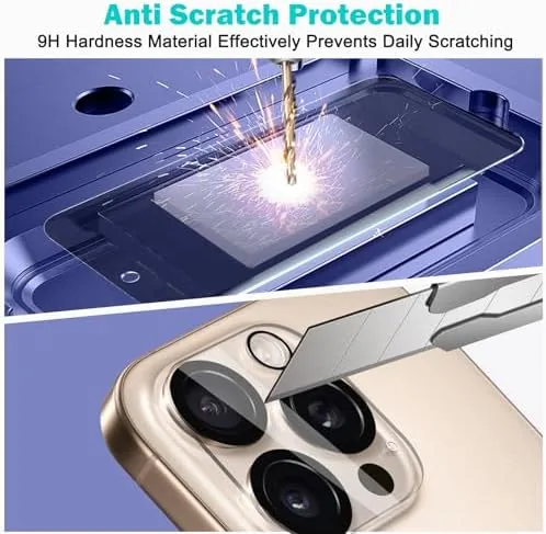 The PEHAEL for iPhone 16 Pro Max Privacy Screen Protector+Camera Lens compared in context