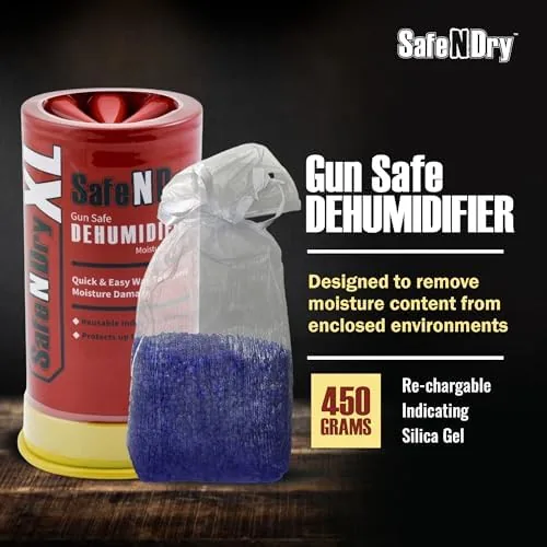 Close look at the XL Gun Safe Dehumidifier, 450g Reusable Silica Gel | Portable build quality