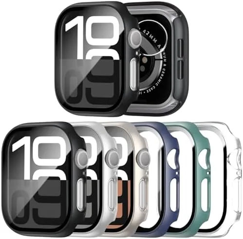 JERXUN 6 Pack Case with Screen Protector for Apple Watch Series 11/10 46mm | Review: Tested and Rated