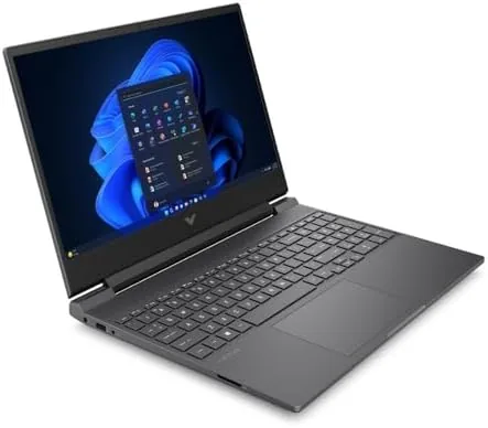 Detail shot of the HP Victus Gaming Laptop, 15.6" FHD 144Hz, AMD Ryzen 5 features
