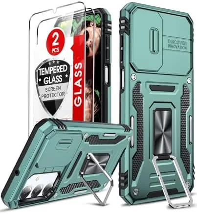 Overview of the LeYi for Samsung A17/16-5G Phone Case: Magnetic Kickstand | Screen