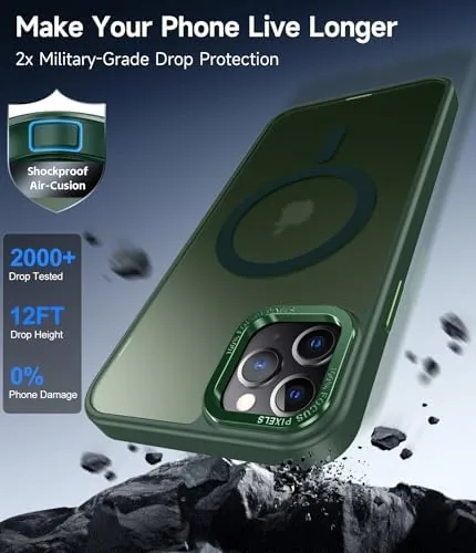 The LeYi for iPhone-11-Pro-Max Cases Green with Screen Protector X2 + in real use
