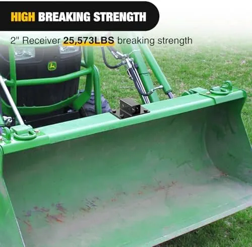 The Nilight Bolt on Tractor Bucket 2 inch Towing Receiver 5/8"Pin compared in context