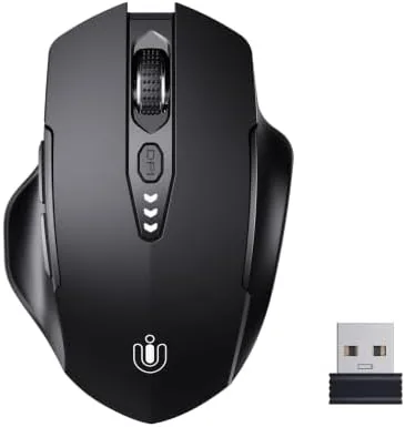 Uineer rechargeable wireless mouse on a desk