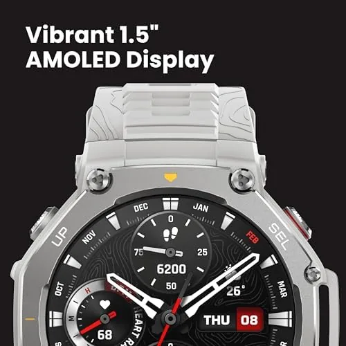 The Amazfit T-Rex 3, Smart Watch, 1.5" AMOLED Display, GPS, iOS/Android compared in context