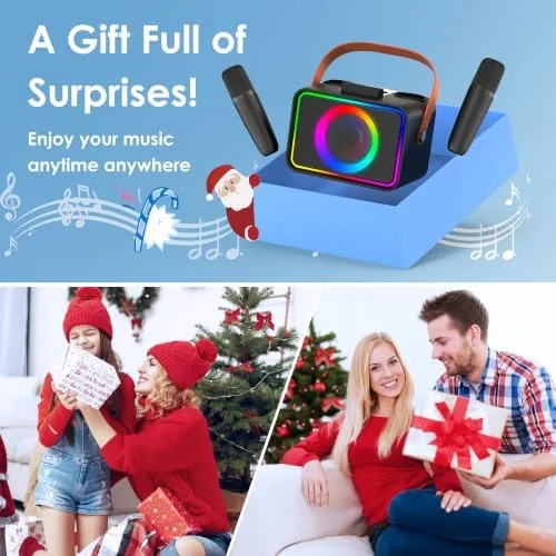 The Karaoke Machine for Kids Adults,Portable Bluetooth Speaker with 2 Wireless compared in context