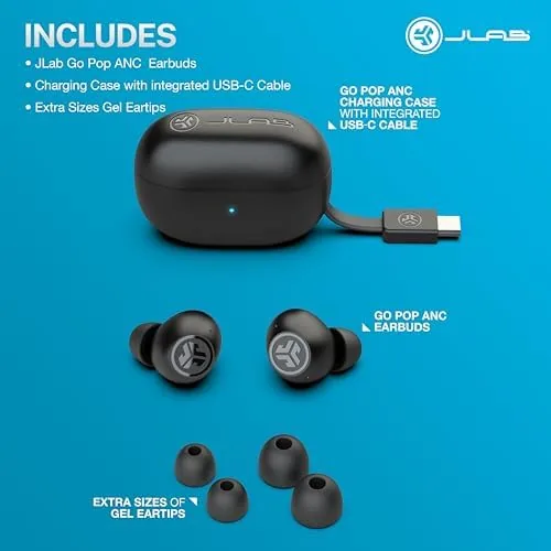 Testing the JLab Go Pop ANC, True Wireless Earbuds, Active Noise Cancelling over two weeks