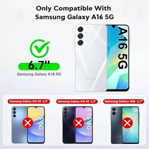 Close look at the LeYi for Samsung A16-5G Case: with Tempered Glass Screen Protector build quality