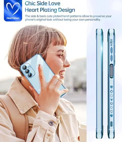 Another view of the LeYi for Samsung A16-5G Case: with Tempered Glass Screen Protector