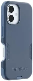 The iPhone 16 in the Commuter case sliding into a jean pocket