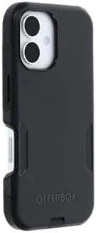 The iPhone 16 in the black Commuter case sliding into a jean pocket
