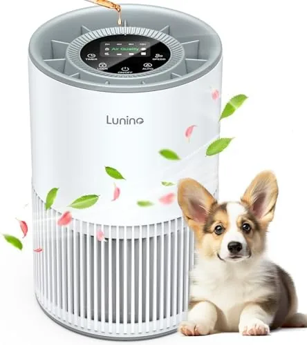 Air Purifiers for Home Large Room up to 1200ft², LUNINO H13 True HEPA Air Review: Tested and Rated