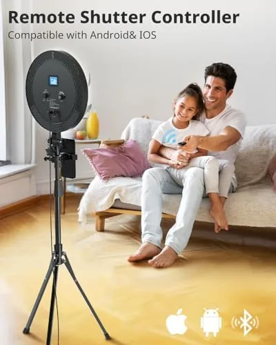 The UBeesize 12" Ring Light with 62" Tripod Stand, Professional Big compared in context