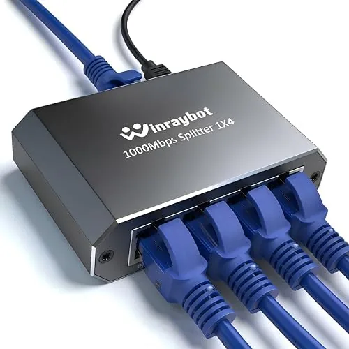 4 Port Gigabit Ethernet Splitter Review: Wired Connections Done Right