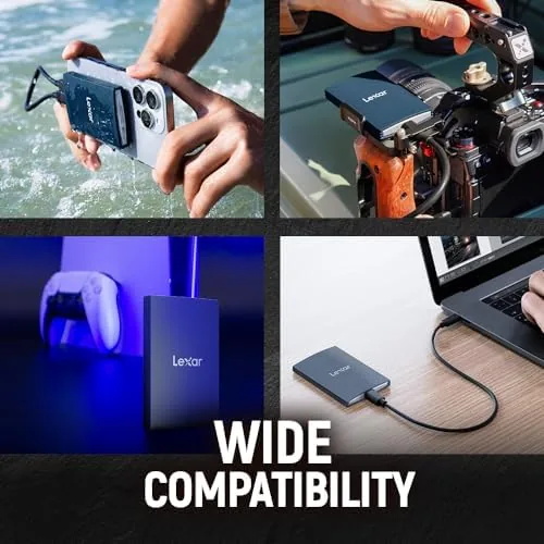 The Lexar 4TB Armor 700 Portable SSD, Up to 2000MB/s, USB compared in context