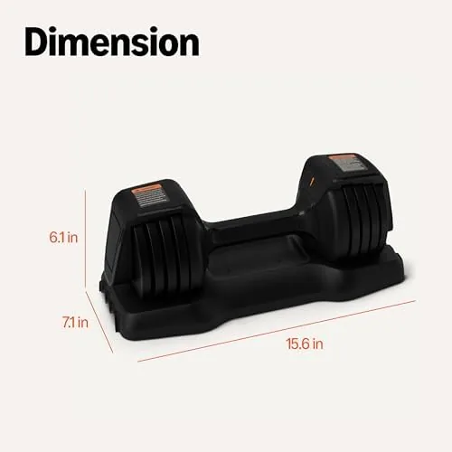 Another view of the Amazon Basics Adjustable Dumbbell, 25 lb