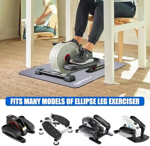 Another view of the TOBWOLF Non-Slip Workout Mat for Ellipse Leg Exerciser, Ellipse Machine