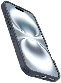 The iPhone 16 in the clear case showing the phone color through the tint
