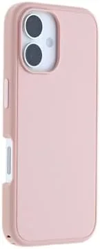 The iPhone 16 in the Ballet Shoes case on a desk next to a coffee cup